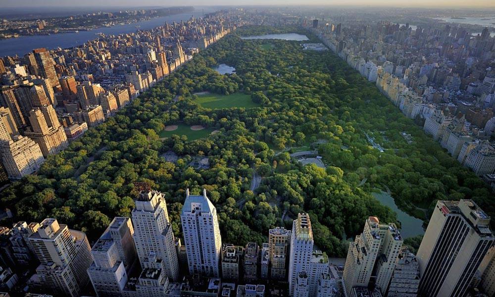 Central Park (Nova York) – cidades turísticas com área verde